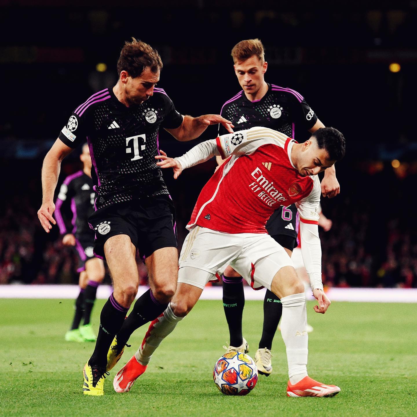 Arsenal x Bayern de Munique Reprodução/Instagram