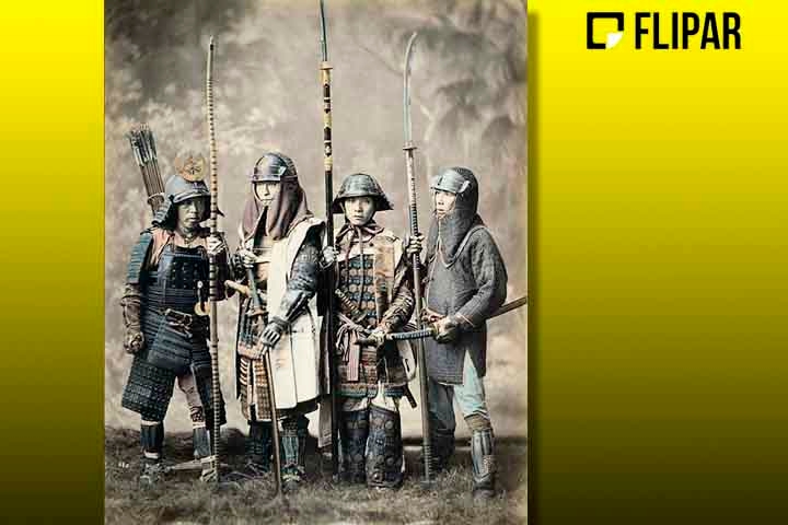 Durante o Japão feudal, os samurais se tornaram um corpo militar essencial para as forças japonesas. 
 Reprodução: Flipar