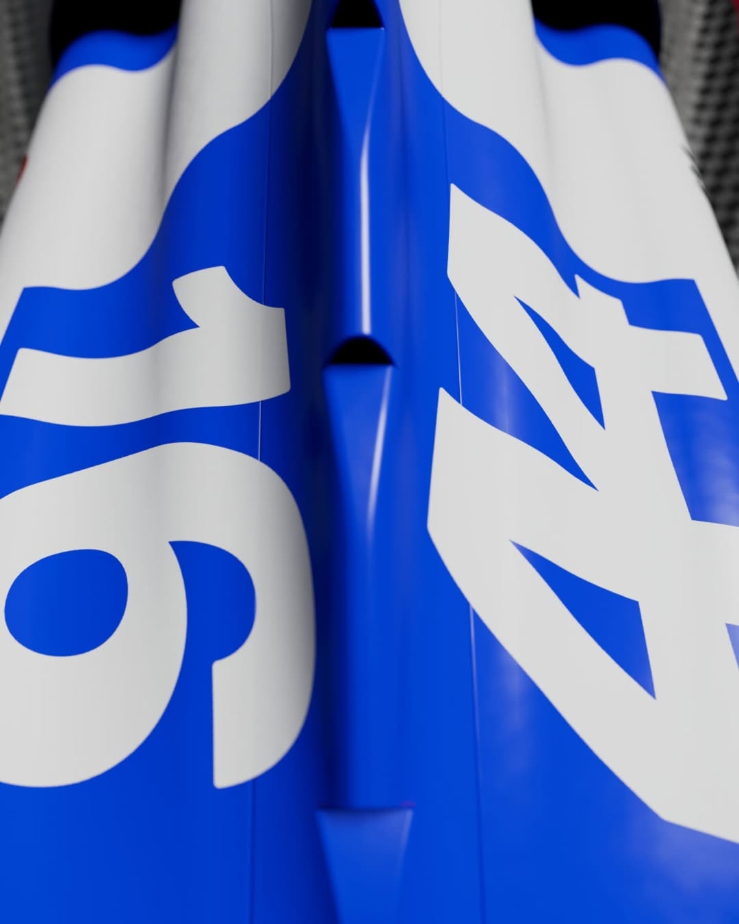 Ferrari adota novos detalhes em azul em seu carro. Foto: Ferrari/Divulgação