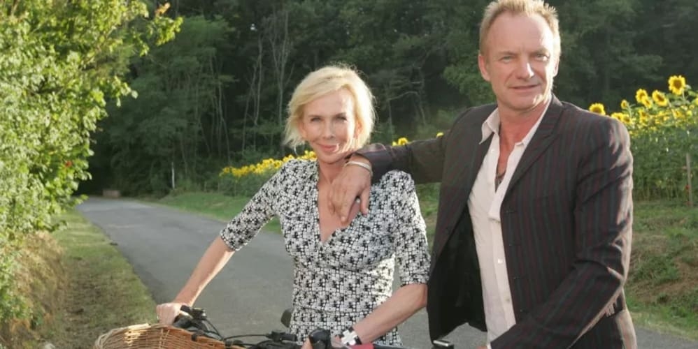 Sting - O cantor e sua esposa, Trudie, têm um vinhedo na Toscana, o Villa II Palagio. Ali são produzidos três tipos de vinhos.  Reprodução: Flipar