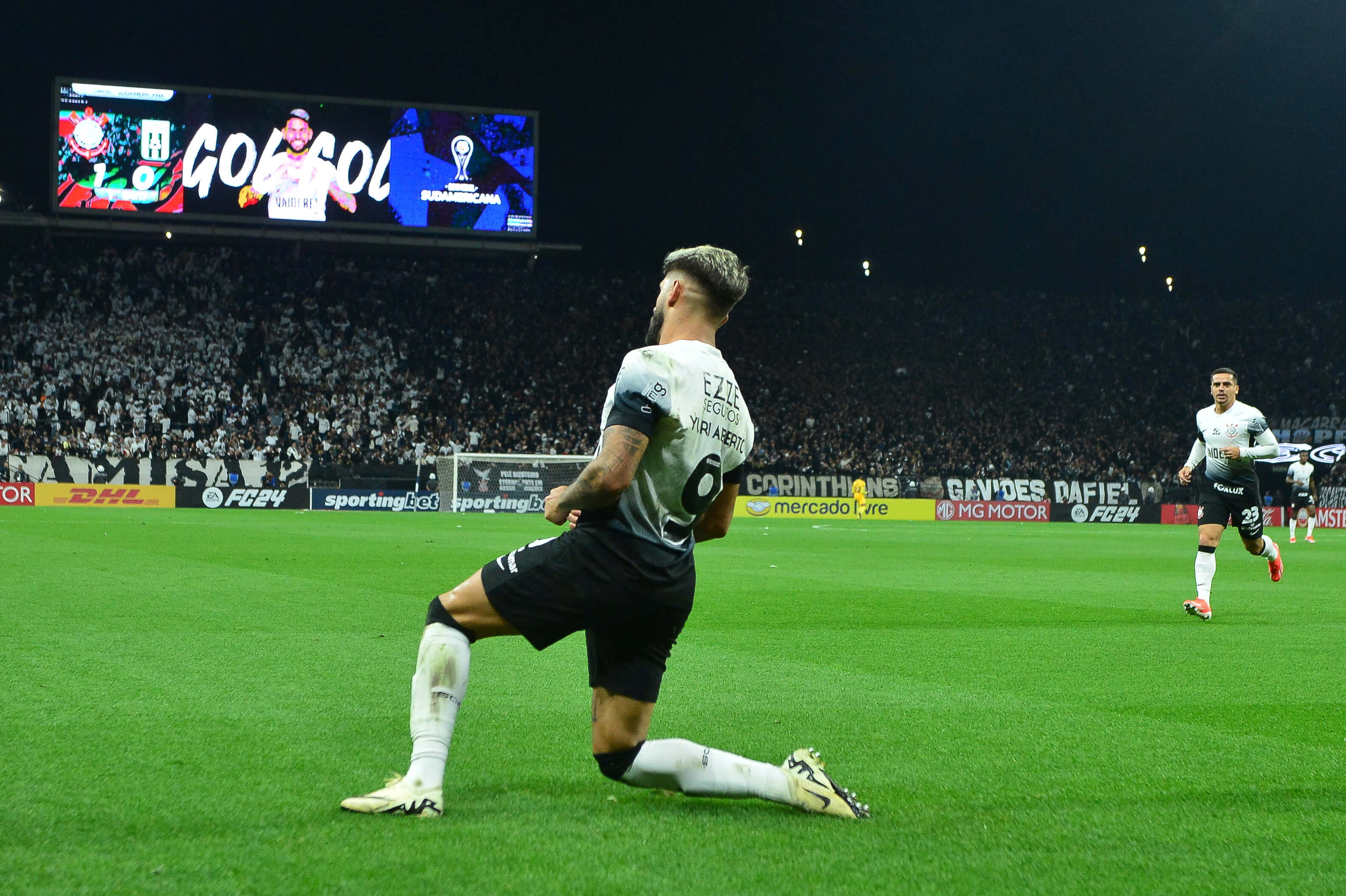 Corinthians x Racing-URU Reprodução / Twitter Conmebol Sudamericana