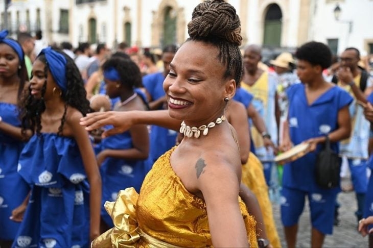Durante o Carnaval, o Pelourinho é sempre um dos principais pontos de celebração da festa na cidade, atraindo muitos foliões.  Reprodução: Flipar
