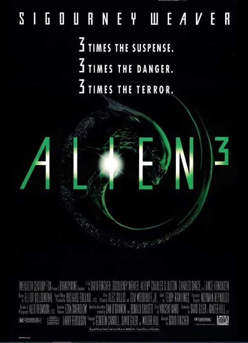 Alien 3 (1992) - Ellen Ripley pousa num presídio de segurança máxima, sem saber que carregou um alienígena com ela.  Reprodução: Flipar