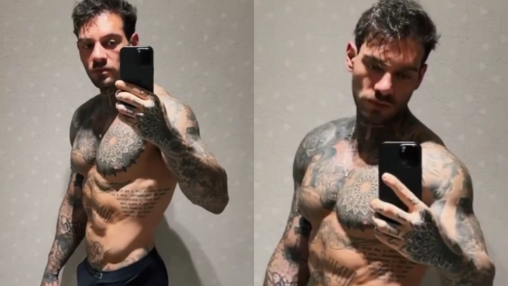 Lucas Lucco diverte web com "volume falso". Foto: Reprodução Instagram - 12.12.2024