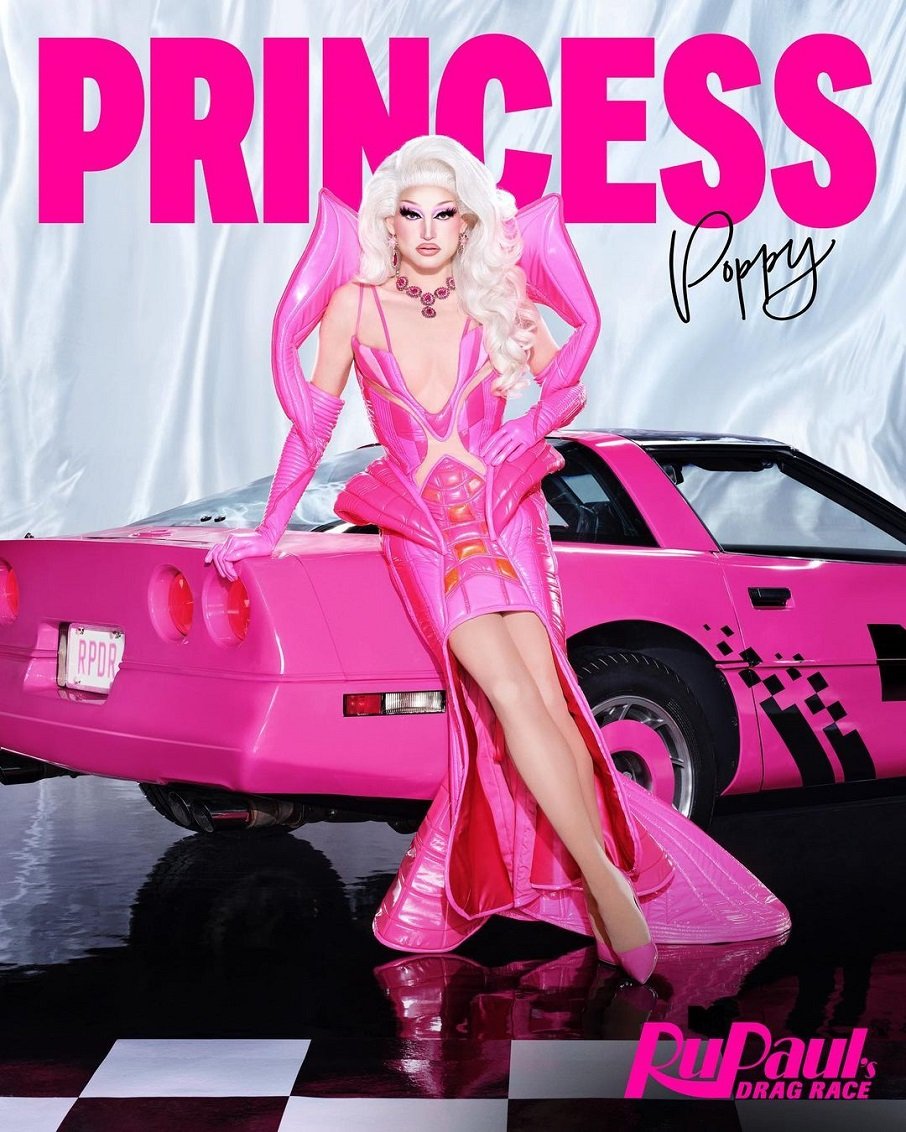 Princess Poppy, drag queen da 15ª temporada de RuPaul's Drag Race.. Foto: Reprodução/Instagram 17.01.2023