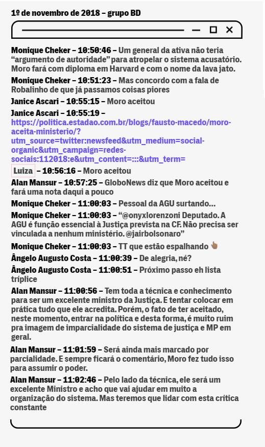 Procuradores criticam Moro em conversas vazadas na web. Foto: Divulgação/The Intercept