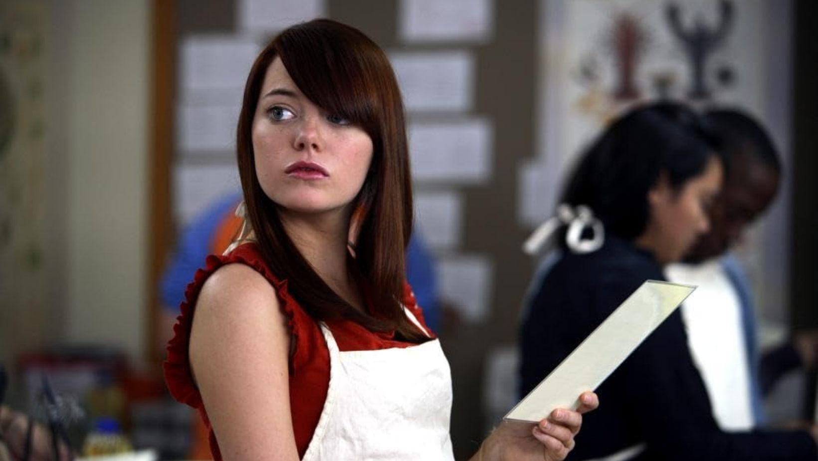 Emma Stone em "Superbad: É Hoje". Foto: Reprodução YouTube