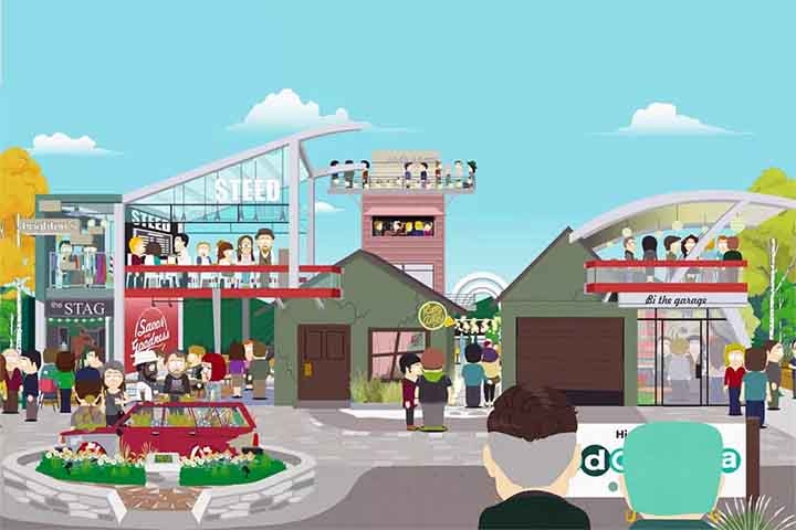 A série de animação South Park estreou em 1997, estrelada por quatro garotos: Stan Marsh, Kyle Broflovski, Eric Cartman e Kenny McCormick. O cenário é a cidade de South Park, no estado norte-americano do Colorado. Reprodução: Flipar