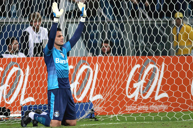 Marcelo Grohe, goleiro do Grêmio, foi um destaques da partida Luciano Leon/Futura Press