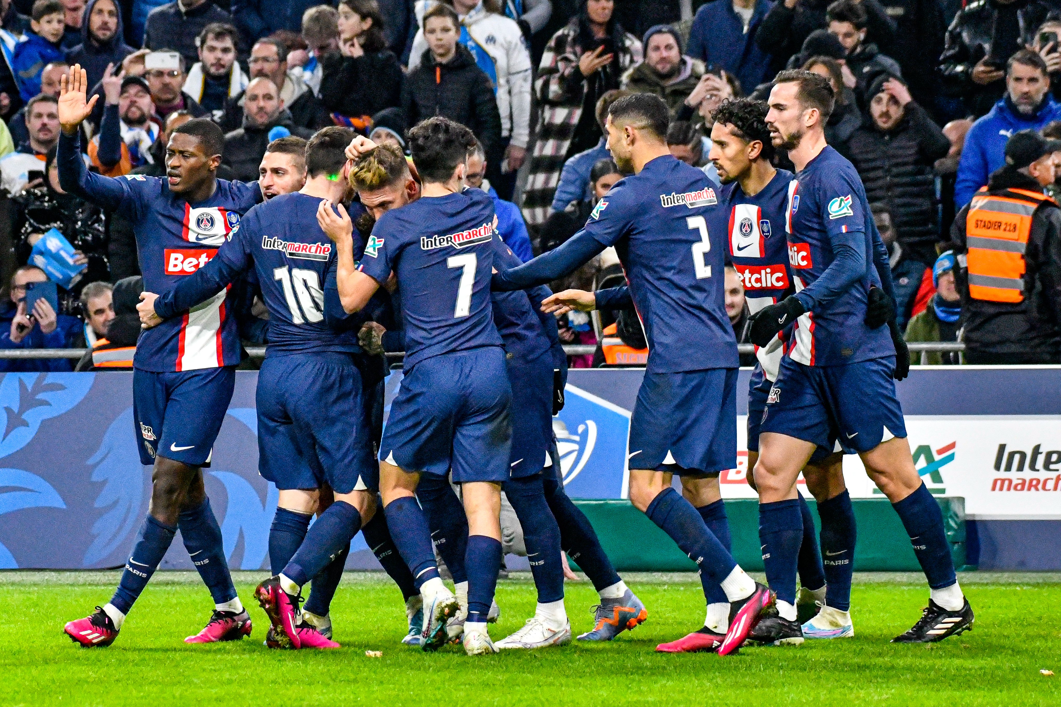 Marseille x PSG. Foto: Reprodução/Twitter - 08.02.23