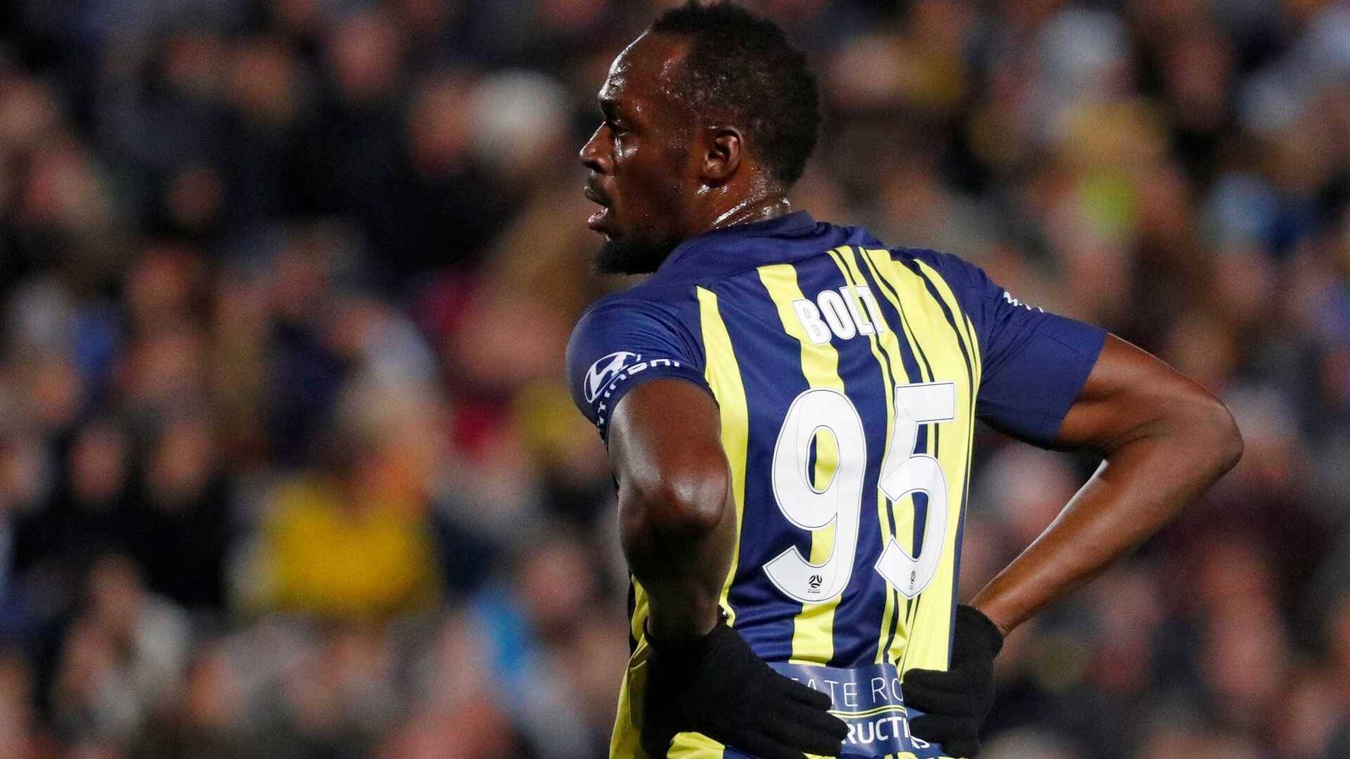 Usain Bolt estreou pelo Central Coast Mariners, no futebol da Austrália. Foto: Reuters