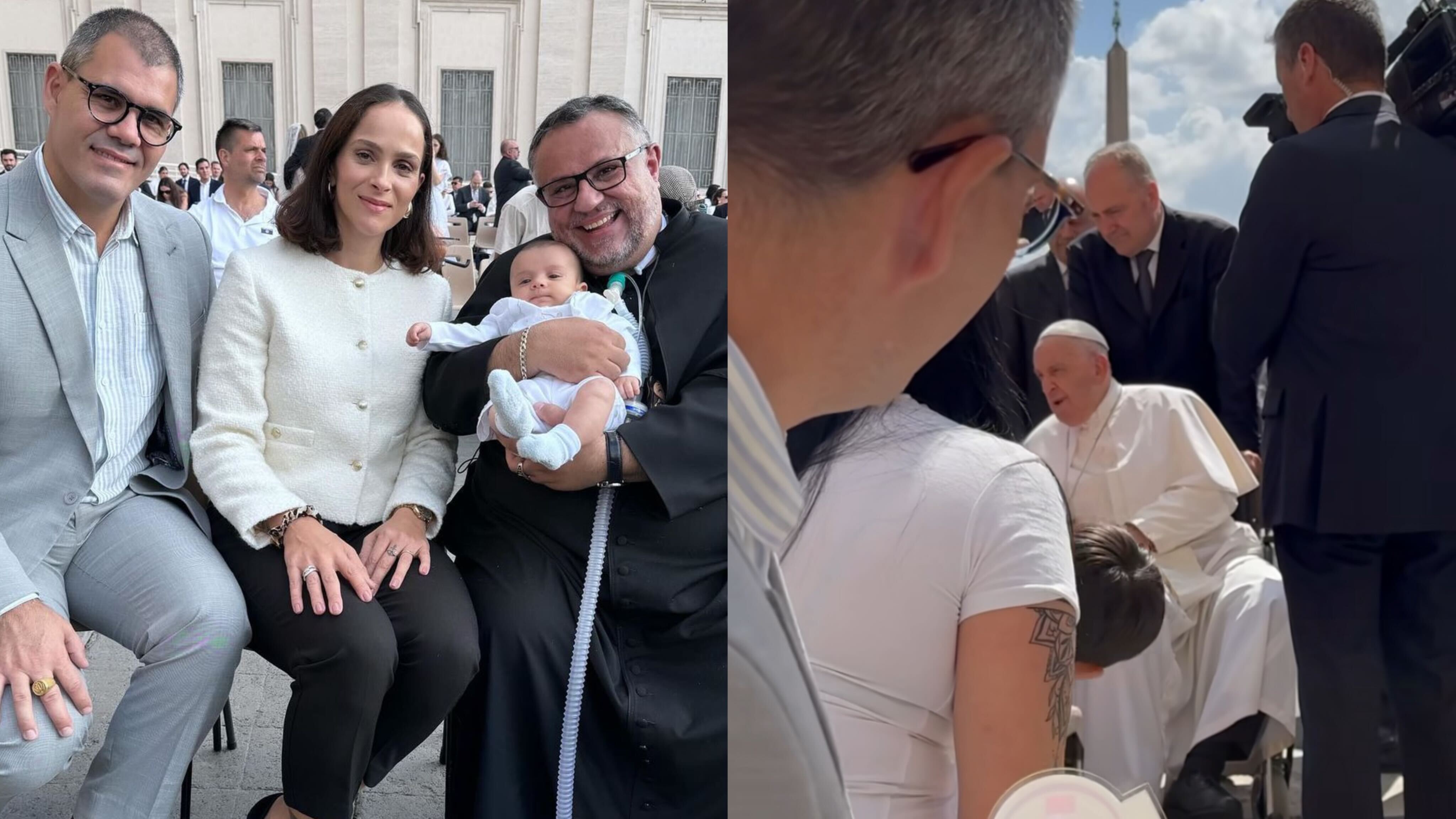 Casal se encontrou com o Papa durante audiência papal Reprodução Instagram - 22.5.2024