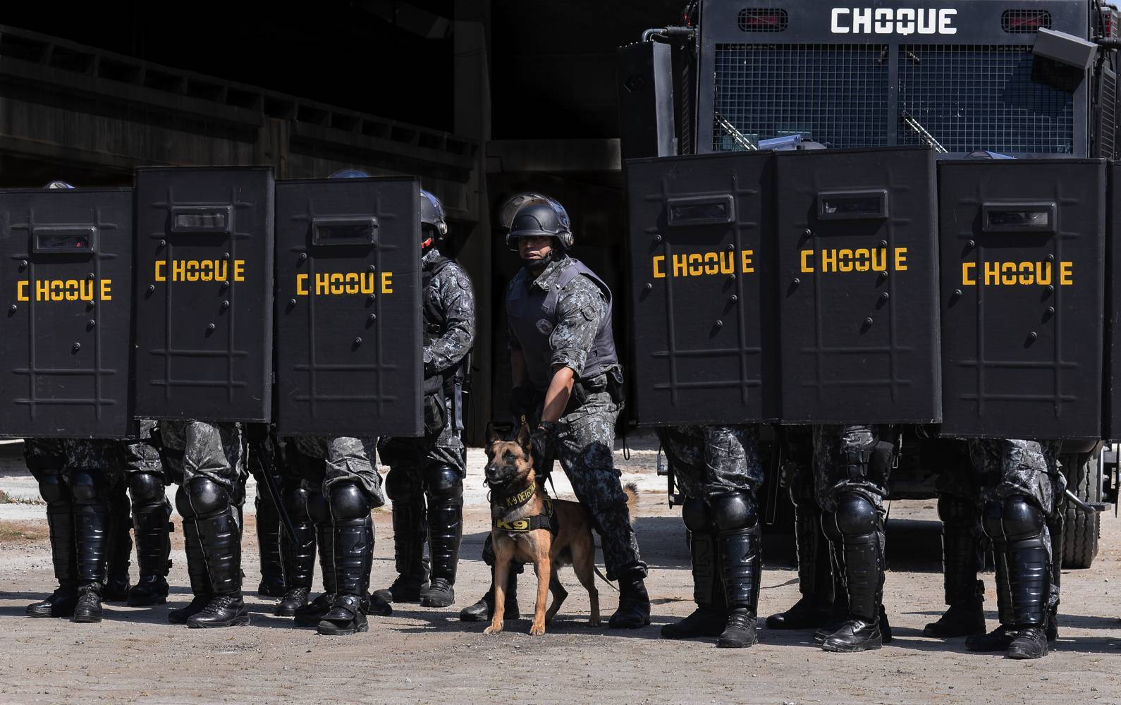 Batalhão de Choque da Polícia Militar do estado de São Paulo. Foto: Major PM Luis Augusto Pacheco Ambar