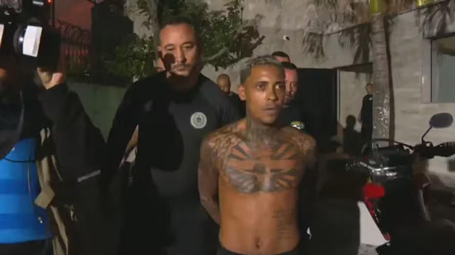 Prisão MC Poze do Rodo. Foto: TV Globo