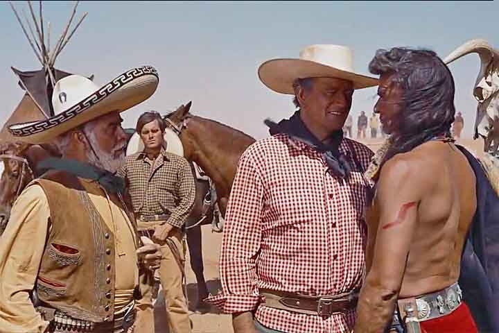 “Rastros de Ódio” (1956) - Obra do cineasta John Ford, quatro vezes vencedor do Oscar e um dos maiores nomes do gênero, tem o lendário John Wayne no papel de um veterano da Guerra Civil Americana. 
 Reprodução: Flipar