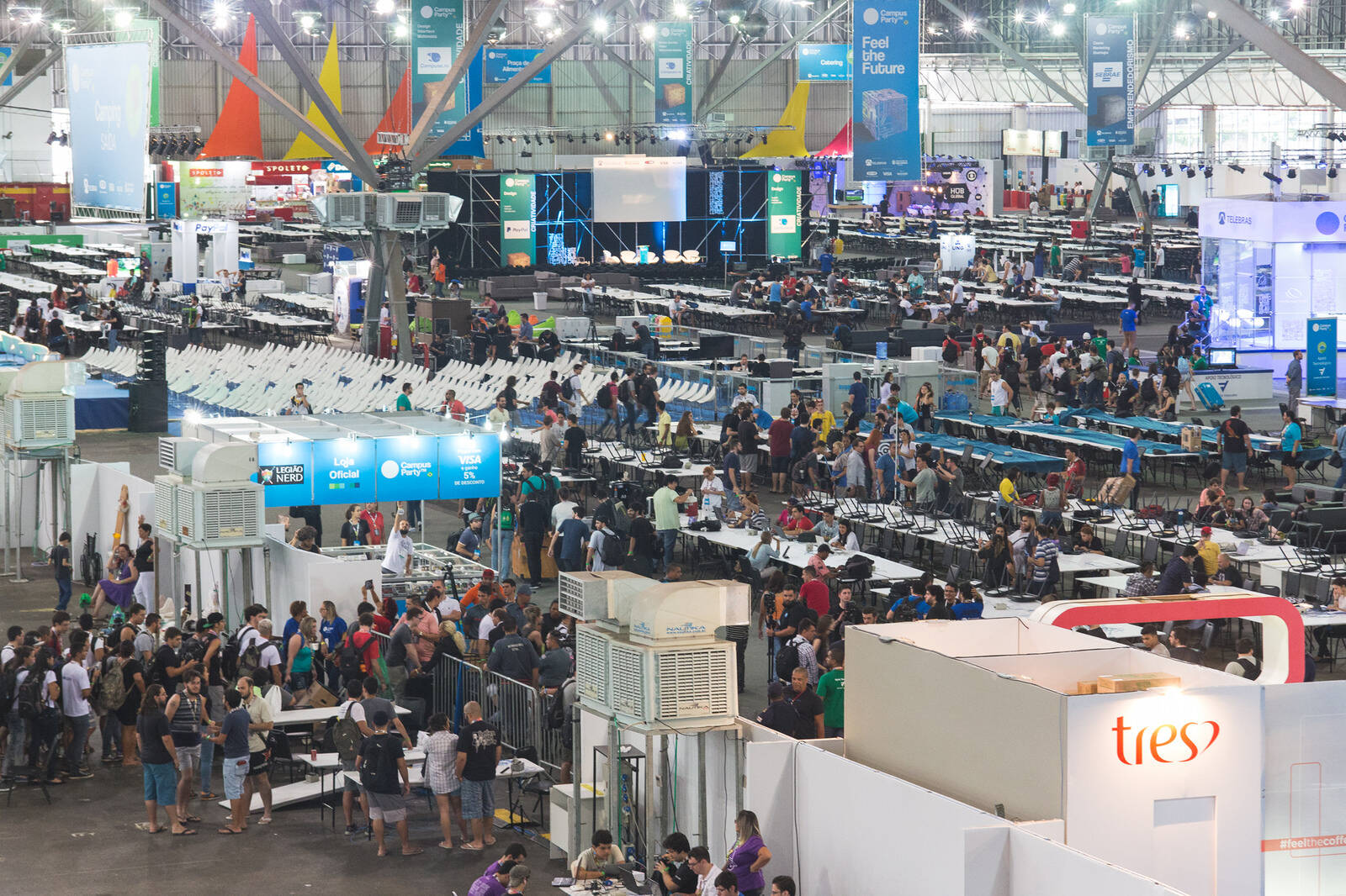 Serão mais de 600 horas dos mais diversos tipos de conteúdo na Campus Party. Foto: Pedro Fernandes/Divulgação