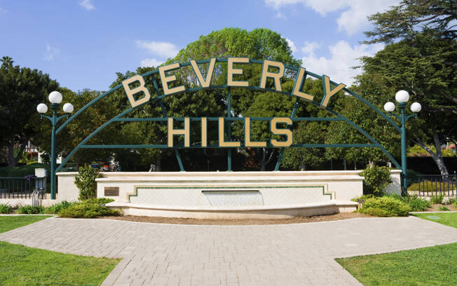 Letreiro de Beverly Hills. Foto: Getty Images