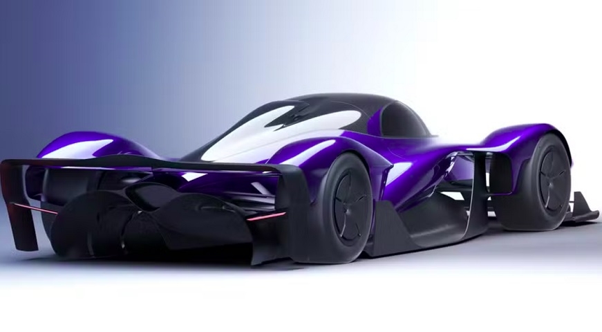 Pesando menos de 900 kg, o RB17 é capaz de ir de 0 a 100 km/h em aproximadamente 3 segundos. Vem com um motor híbrido V10 de 1.200 cv. Reprodução: Flipar