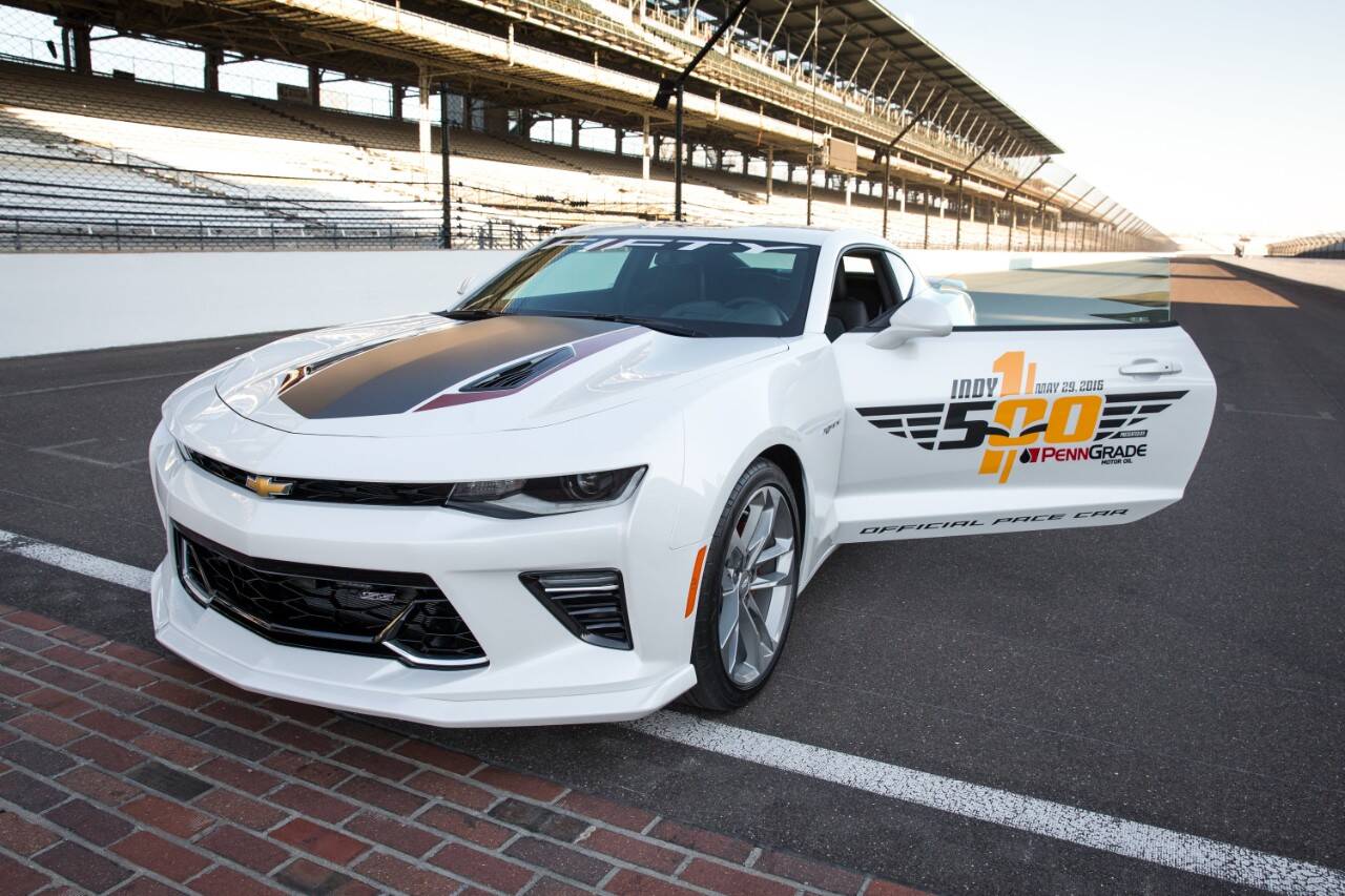 Chevrolet Camaro SS estará na edição número 100 das 500 Milhas de Indianápolis. Foto: Divulgação