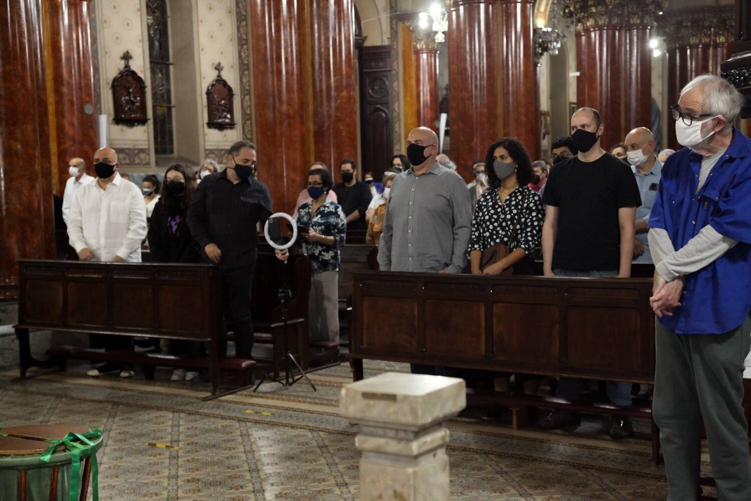 Homenagem a Sérgio Mamberti na Igreja Santa CecíliaMarcos Ribas/Brazil News. Foto: Marcos Ribas/Brazil News