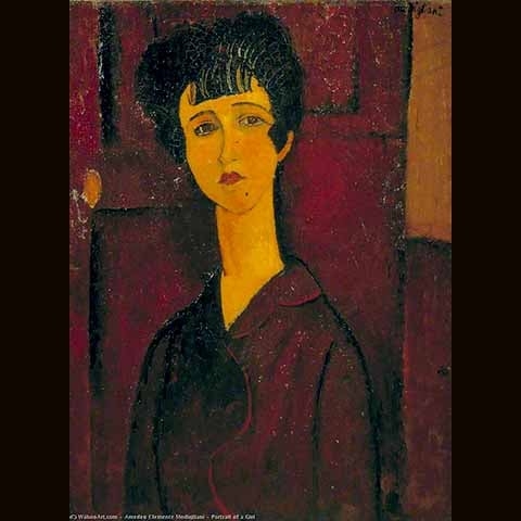 “Retrato de uma menina”, de Modigliani (1917): O quadro esconde um mistério sob sua superfície. Pesquisadores descobriram um retrato oculto de corpo inteiro por trás da imagem visível, possivelmente representando Beatrice Hastings, ex-amante do artista. Reprodução: Flipar