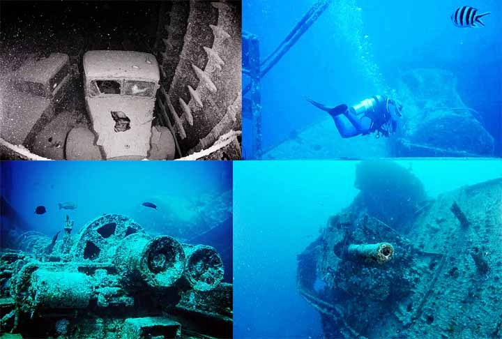 Diante disso, o Flipar traz outros naufrágios que mergulhadores podem alcançar atualmente. Localizado na seção norte do Mar Vermelho, o SS Thistlegorm é conhecido por muitos como o melhor local de mergulho em naufrágio do mundo. Reprodução: Flipar