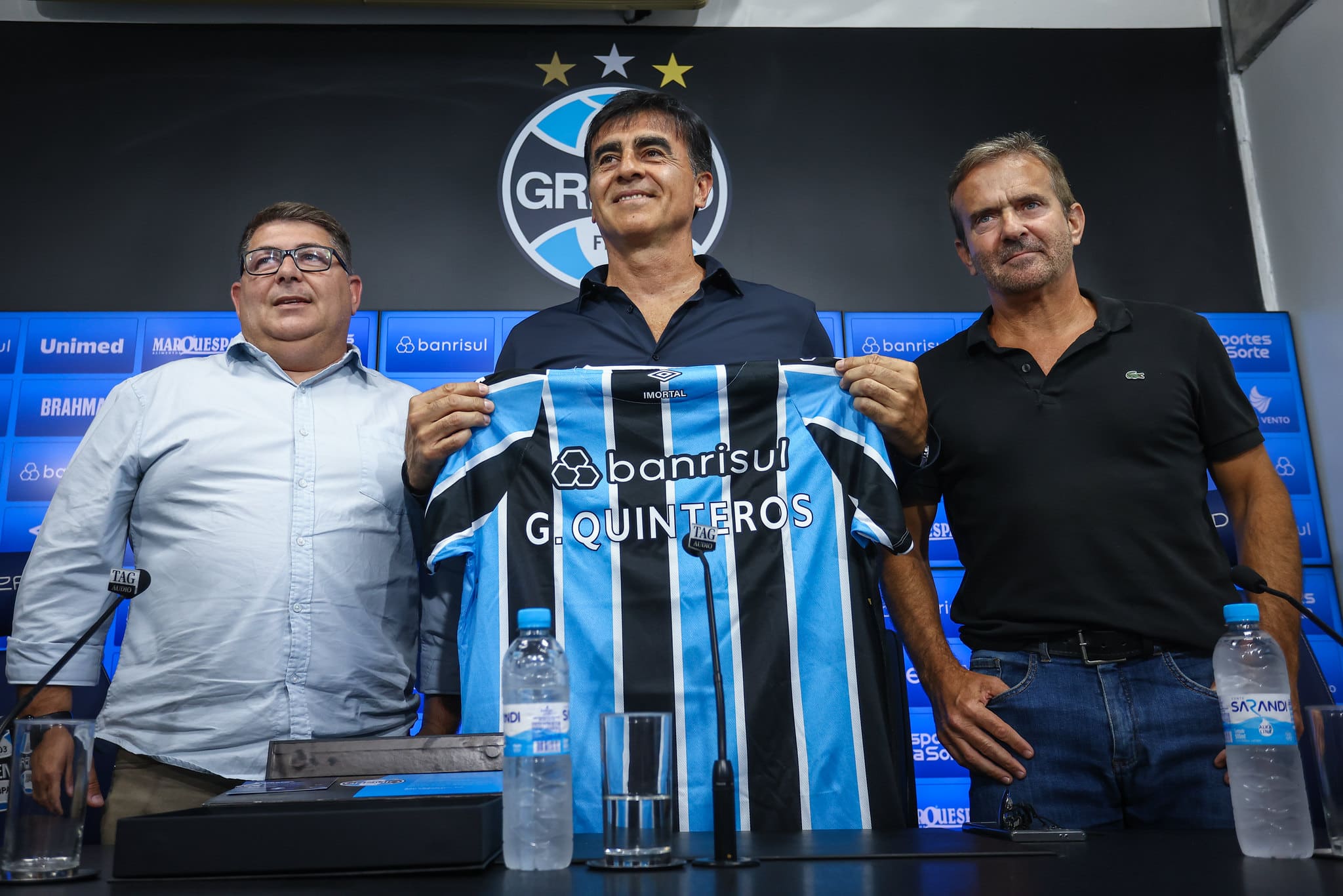 Gustavo Quinteros. Foto: LUCAS UEBEL/ GRÊMIO FBPA