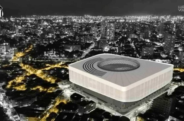 A nova Vila Belmiro será construída numa área de 71.690,49 m2. - Foto: Divulgação / Santos FC