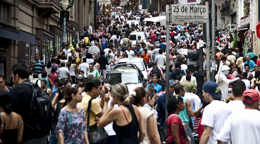 As cinco cidades mais populosas do Brasil são: São Paulo-SP (11.451.245 habitantes), Rio de Janeiro-RJ (6.211.423), Brasília-DF (2.817.068), Fortaleza-CE (2.428.678) e Salvador (2.418.005) Reprodução: Flipar