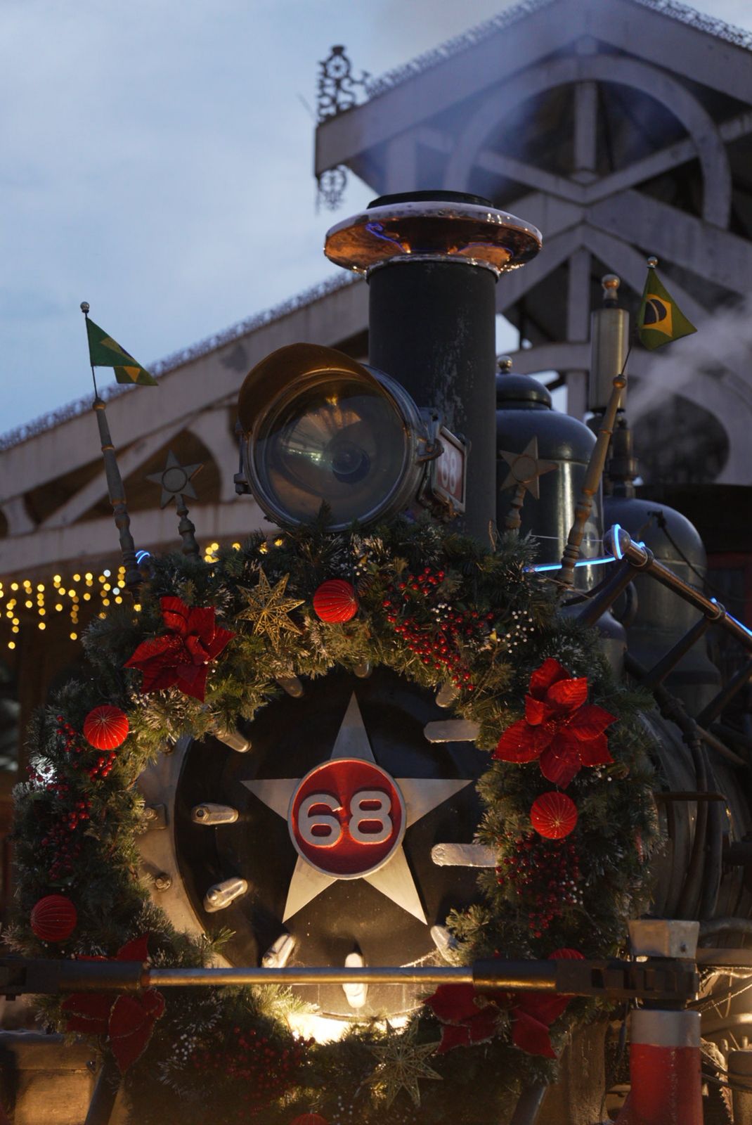 Maria Fumaça mais antiga do Brasil terá passeio natalinos e noturnos. Foto: Divulgação VLI 