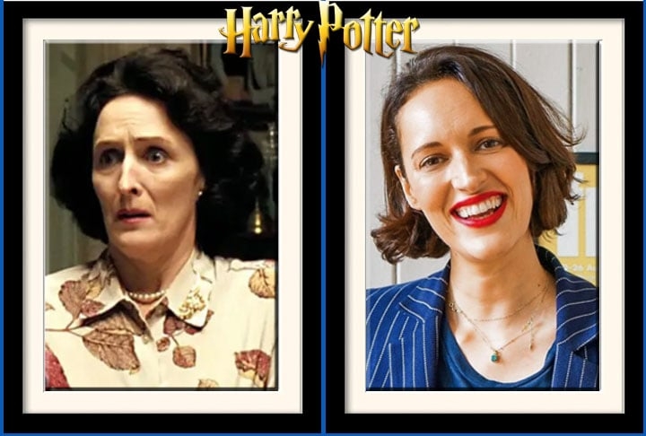 Petunia - A tia invejosa de Harry, interpretada por Fiona Mary Shaw, cairia bem no estilo de Phoebe Waller-Bridge.  Reprodução: Flipar