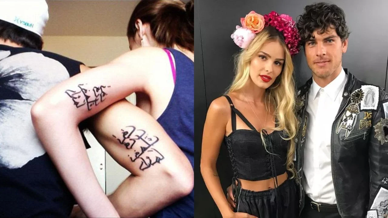 Yasmin Brunet fez a mesma tatuagem no braço que o ex-marido, Evandro Soldati  Reprodução/Instagram - 10.03.2024