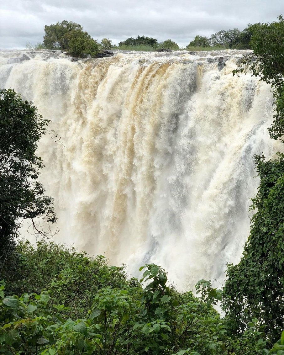 As Cataratas Vitória, na Zâmbia. Foto: Reprodução/Instagram 25.08.2023