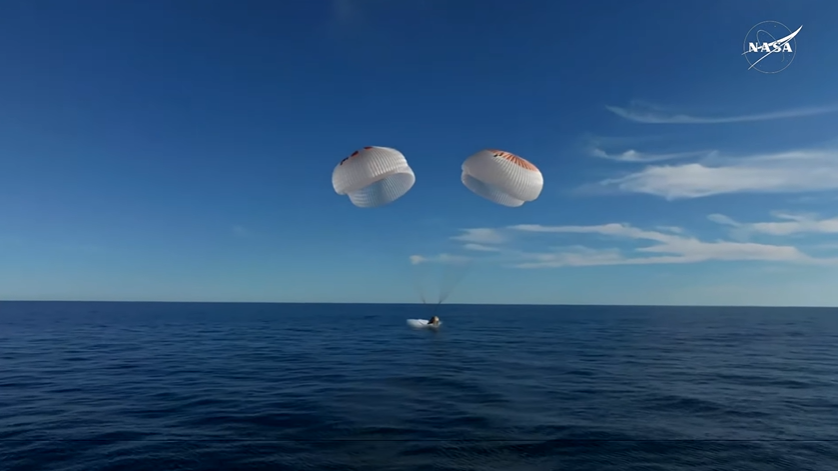 Momento do pouso. Foto: Nasa