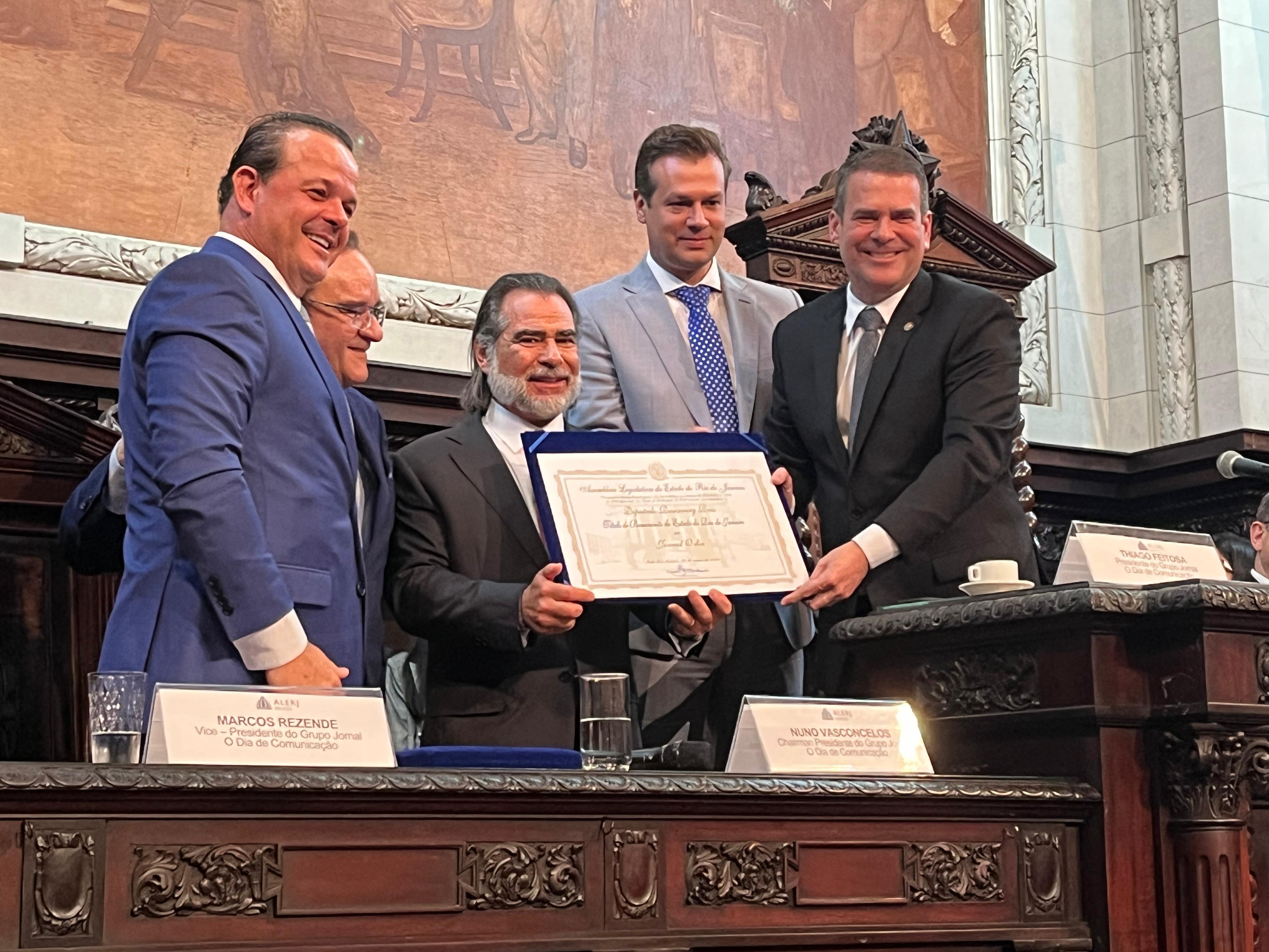 Jornal O Dia recebe Título Benemérito do Estado do Rio de Janeiro. Foto: João Pedro Lima/Portal iG