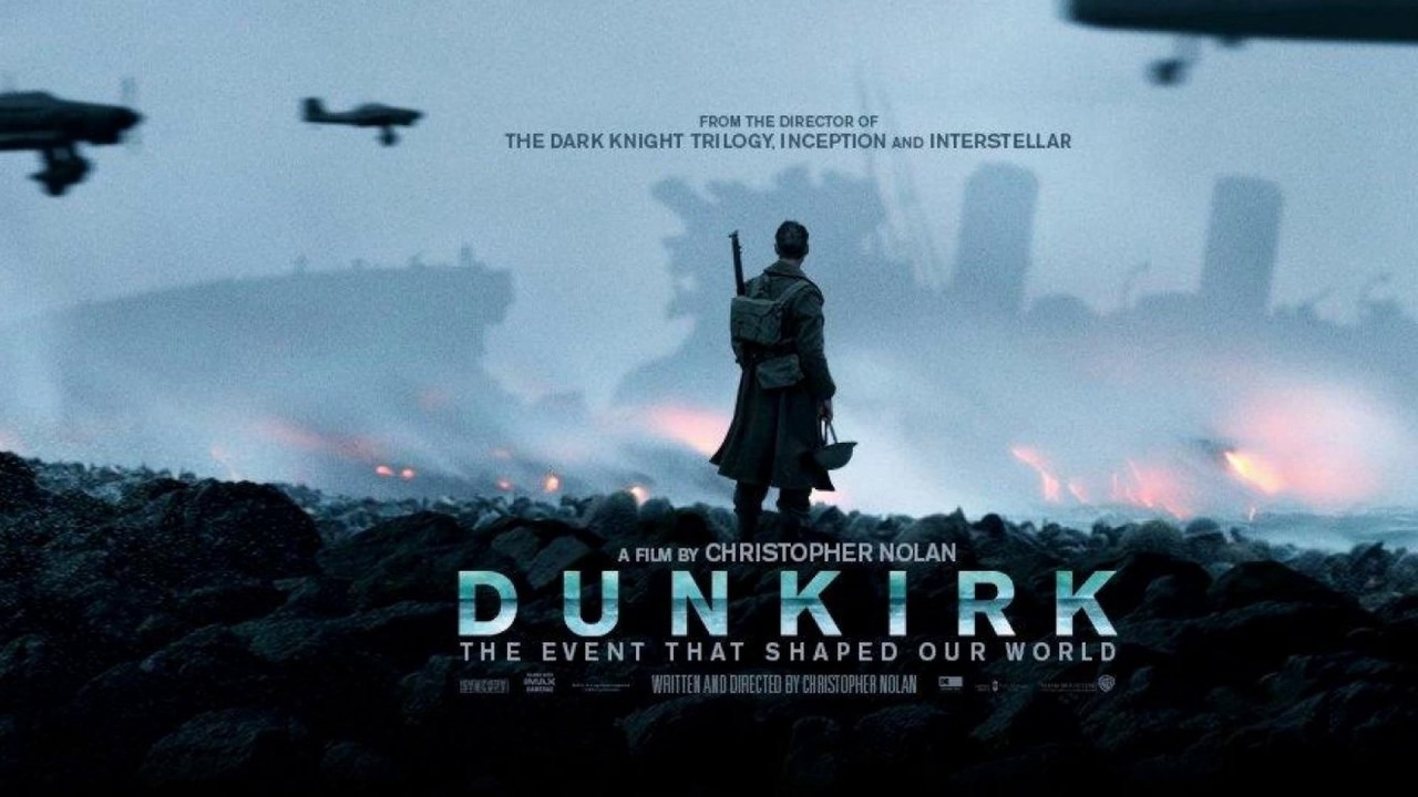 Dunkirk (2017): Escrito e dirigido por Christopher Nolan, recebeu diversos prêmios importantes, como o Oscar, BAFTA, Globo de Ouro, National Board of Review e Screen Actors Guild, e Grammy. Reprodução: Flipar