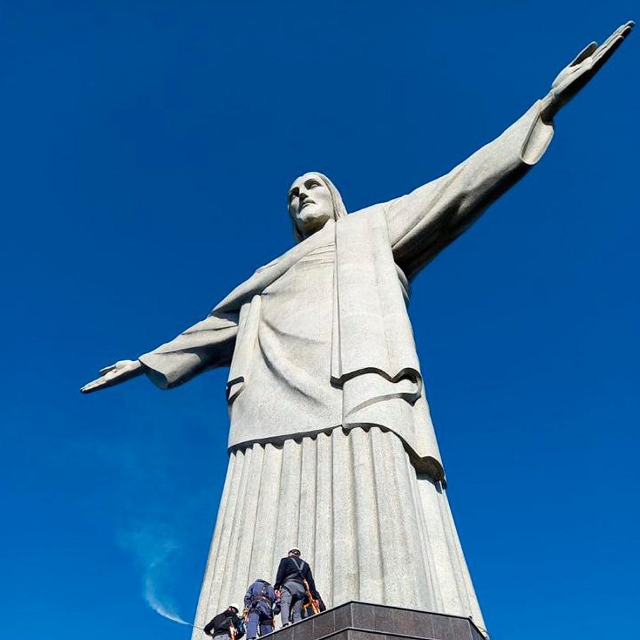 O Cristo Redentor, no Rio de Janeiro