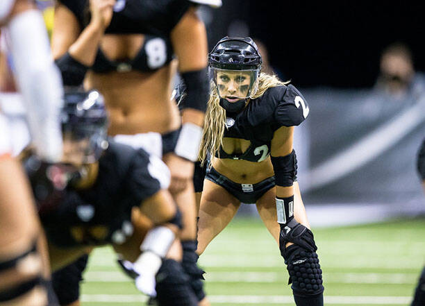 Legends Football League, o futebol americano onde as mulheres usam lingerie. Foto: Divulgação