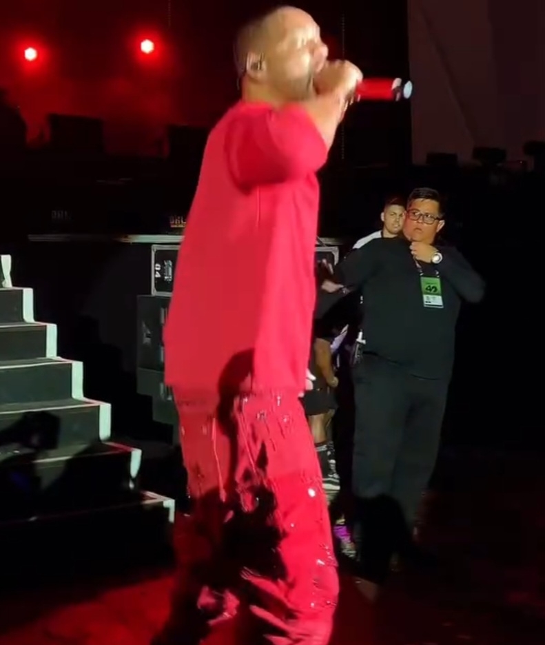 Neste ano, Will Smith, que além de ator também atua como rapper, esteve no Brasil para se apresentar no Palco Sunset do Rock in Rio no dia 19/9. Ele entrou para se apresentar às 22h e sua performance durou meia hora. Reprodução: Flipar