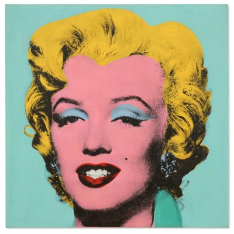 6º lugar: Shot Sage Blue Marilyn - Autor:  Andy Warhol – Ano: 1964 - Valor: 195 milhões  Reprodução: Flipar