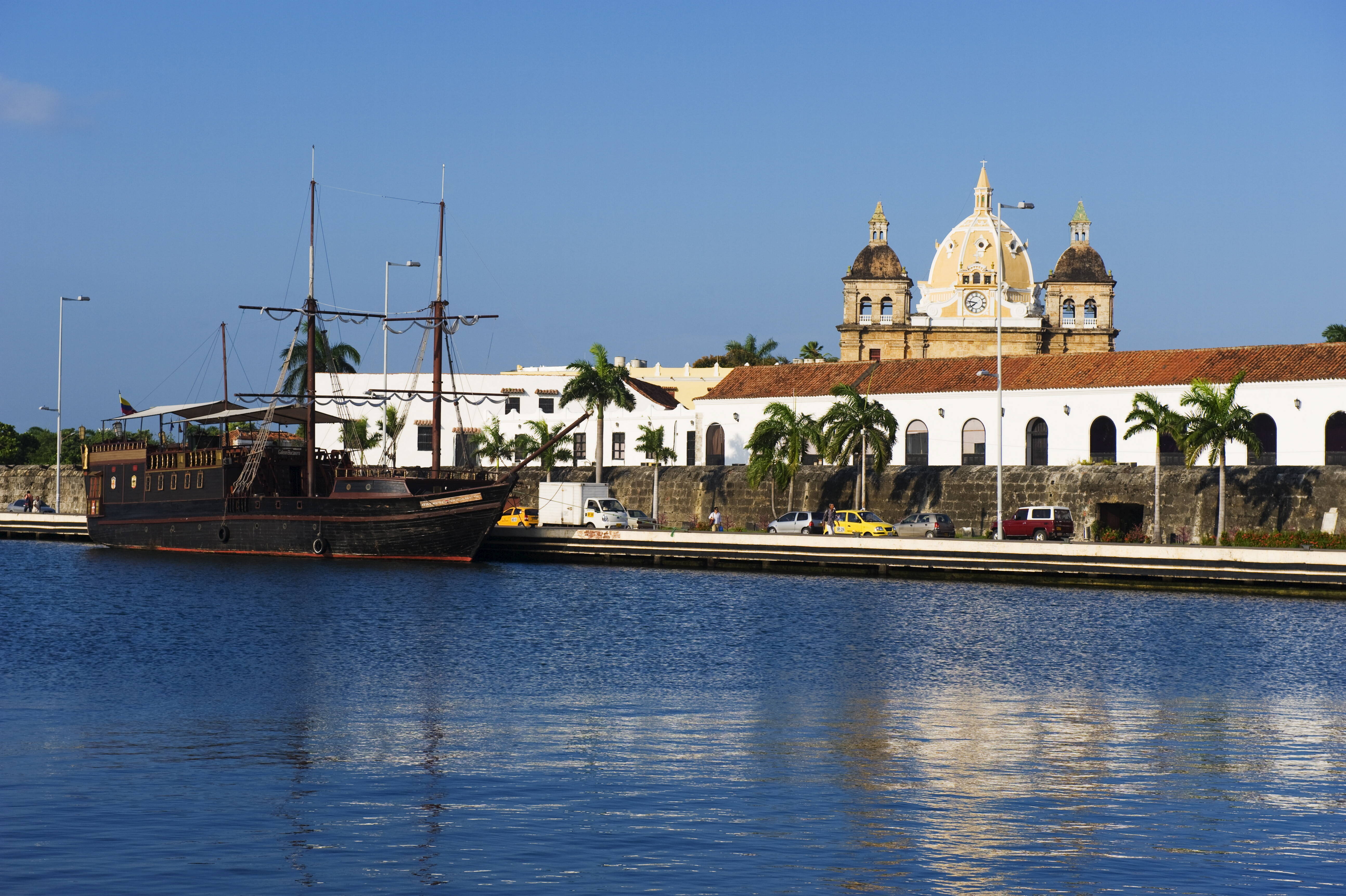 Área portuária de Cartagena, na Colômbia. Foto: Getty Images