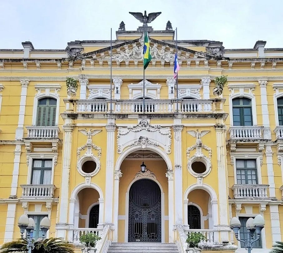 Fachada do Palácio Anchieta, sede atual do governo de Vitória (ES). Foto: Reprodução/Instagram 23.06.2023