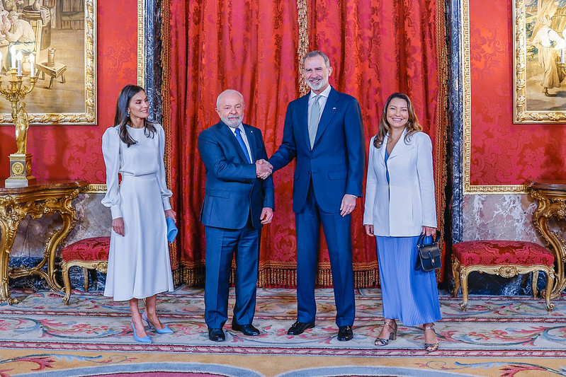 Rainha, Letizia Ortiz Rocasolano, Presidente Lula, Rei Felipe VI, Janja Ricardo Stuckert/PR