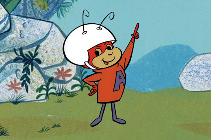 Formiga Atômica (1965) - Esta formiga que é super-herói teve apenas uma temporada com 33 episódios e, mesmo sendo menor nos EUA, fez muito sucesso no Brasil, em horário nobre da TV Globo (antes da novela das 7). Merece a citação. Reprodução: Flipar