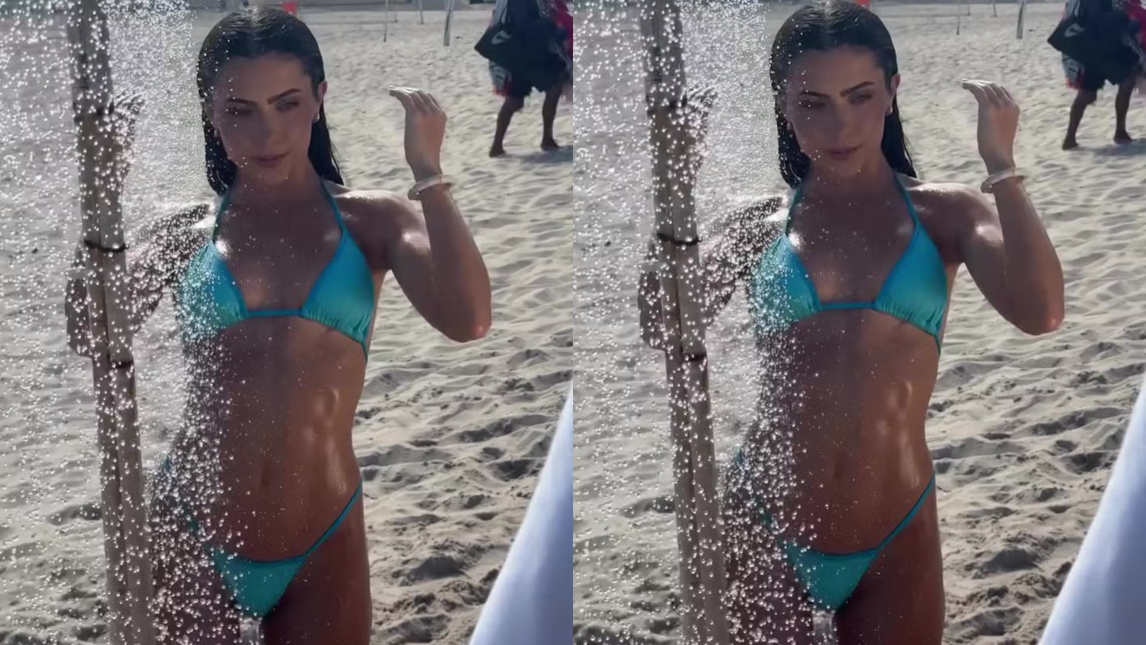 Jade Picon toma ducha. Foto: Reprodução/ Instagram @jadepicon