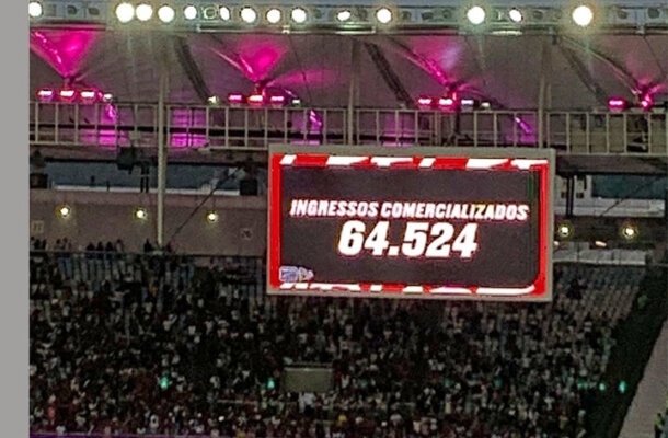 A vitória do Flamengo sobre o Vasco por 1 a 0 quebrou o recorde de o recorde de público pagante do Campeonato Brasileiro de 2023. - Foto: Lucas Bayer