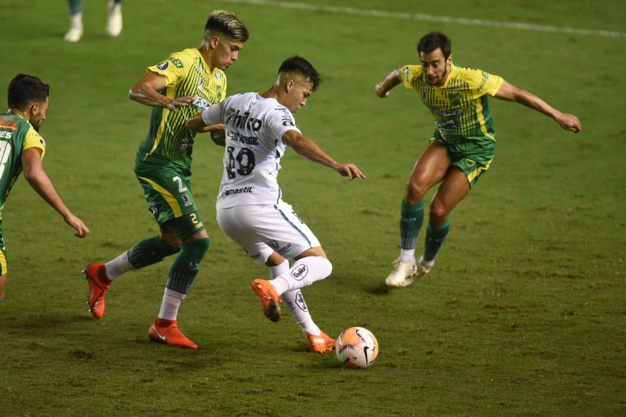 Santos x Defensa y Justicia. Foto: Reprodução/Twitter Santos