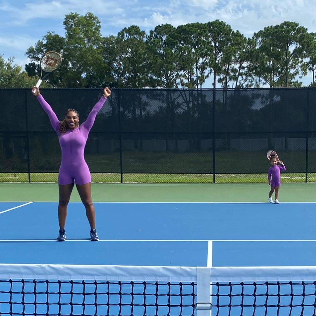 Serena e a filha. Foto: Instagram