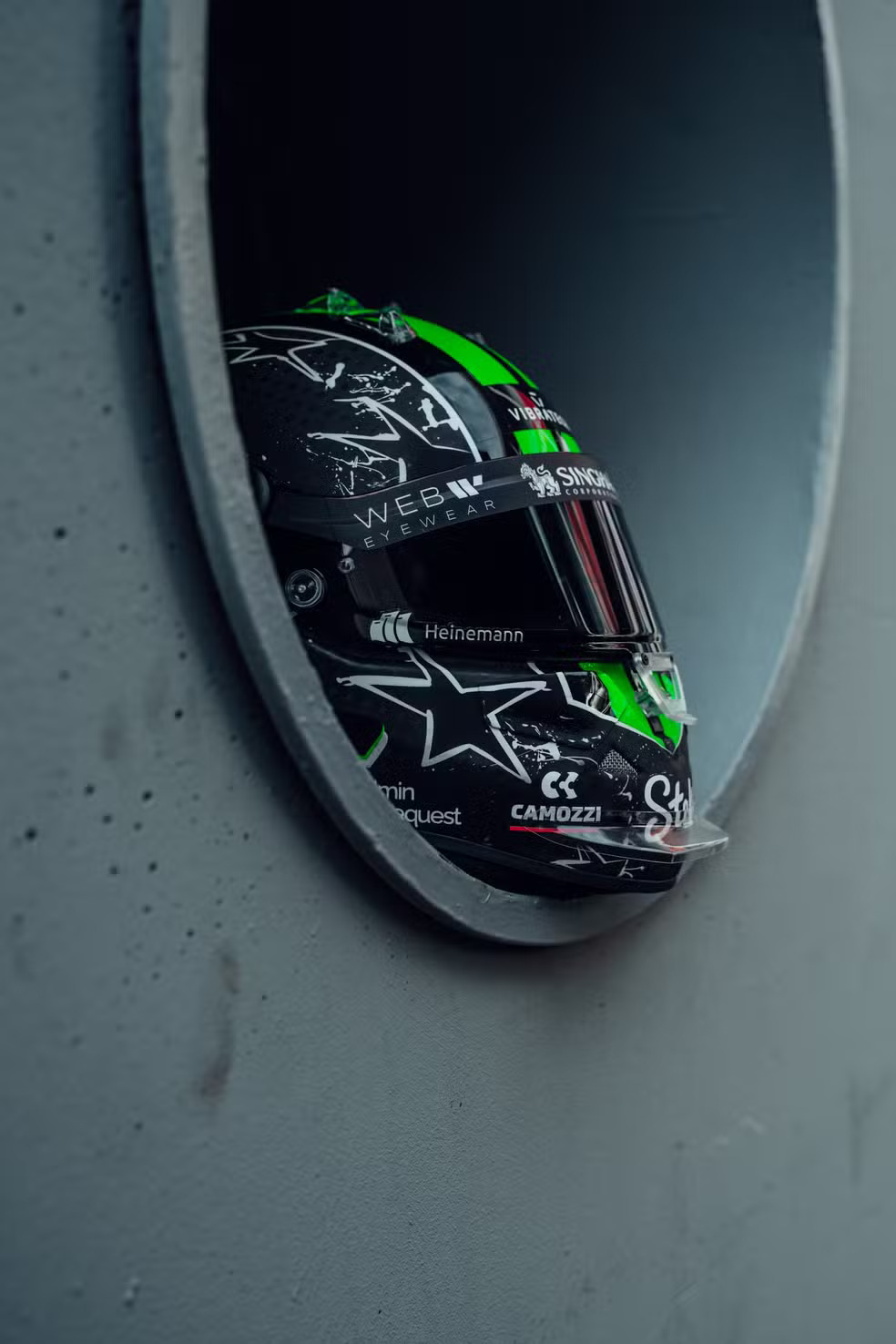 Capacete Nico Hulkenberg. Foto: Divulgação