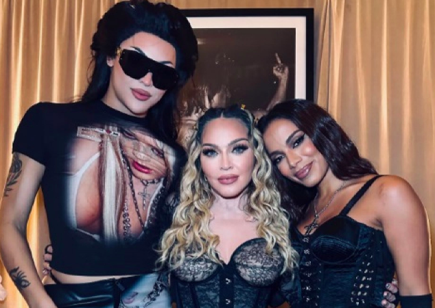 Madonna publica foto com Anitta e Pabllo Vittar, e celebra show em Copacabana Reprodução/Instagram